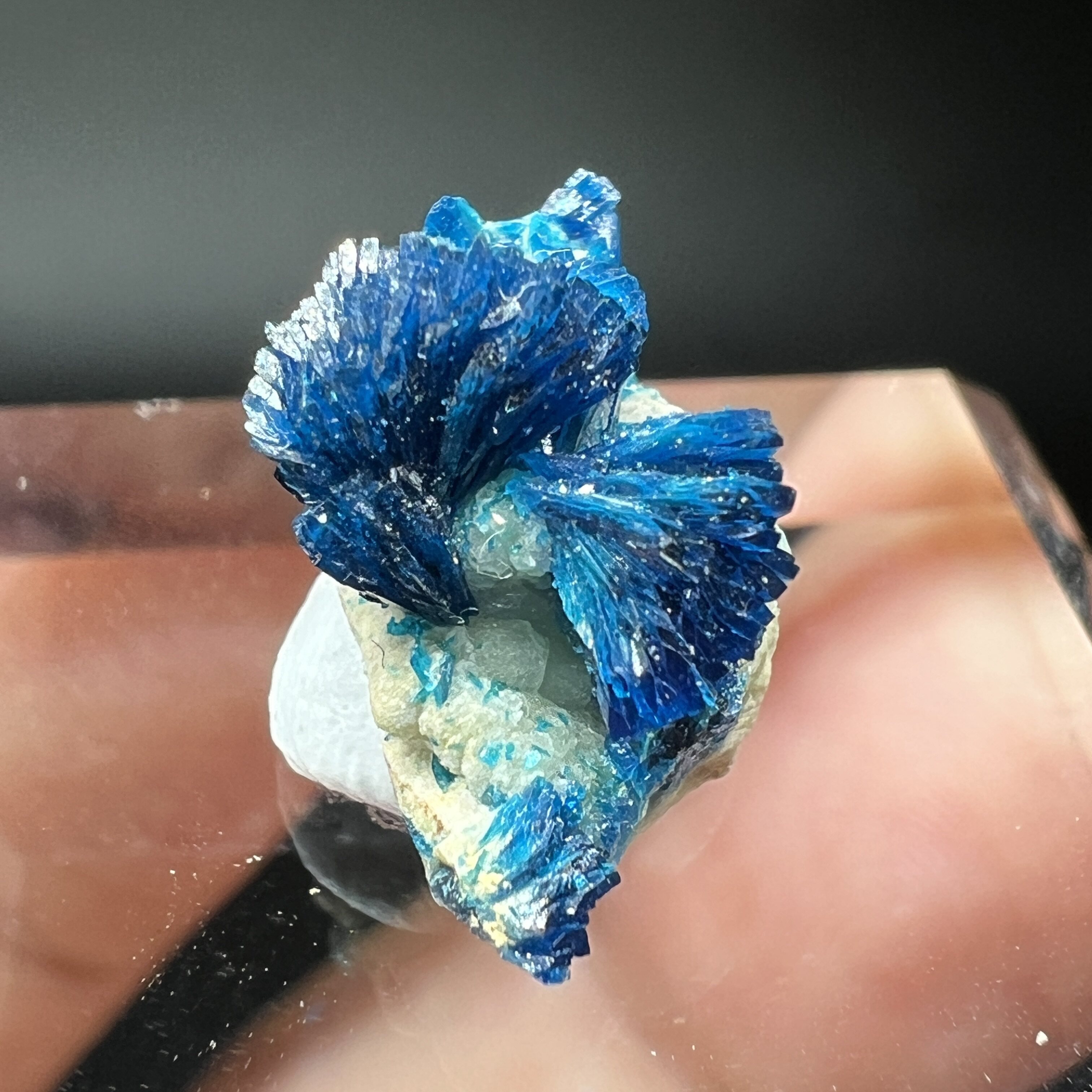 磷酸锌铜矿Veszelyite 精品矿物晶体矿物标本矿石宝石原石收藏品