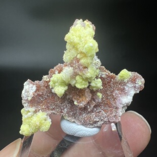 水氟铝钙石Carlhintzeite +氟铝石膏 精品矿物晶体矿物标本矿石