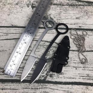 20BTJ鳟鱼鱼叉小直刀一体户外野营刀渔猎刀 户外锋利战术用品