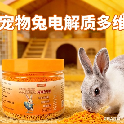 兔子维生素补充电解多维颗粒电解质营养补充剂兔子专用多种维生素