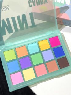 ucanbe马卡龙眼影盘彩色多色全哑光玩妆眼影夏日清新低饱和度