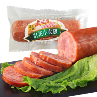 2支猪肉香肠零食熟食下酒菜 双汇火腿肠肘花小火腿不添加淀粉85g