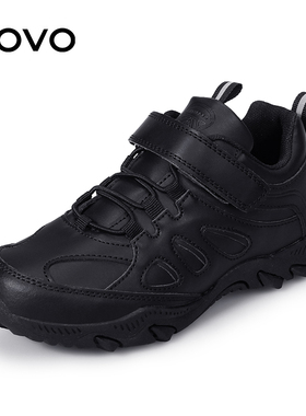 UOVO童鞋新款2025春季儿童运动鞋小大童搭扣男童休闲鞋透气鞋子潮