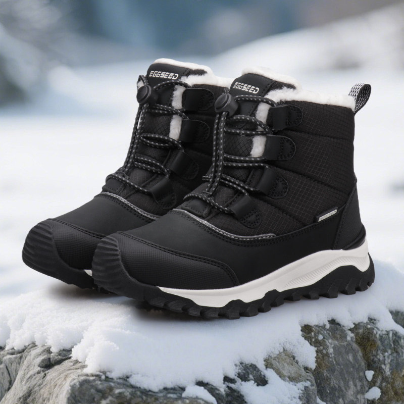 UOVO户外雪地靴男女童冬季加绒保暖防滑高帮棉靴登山鞋,童鞋/婴儿鞋/亲子鞋,棉靴,淘宝优惠券,粉丝福利购,淘宝优惠卷