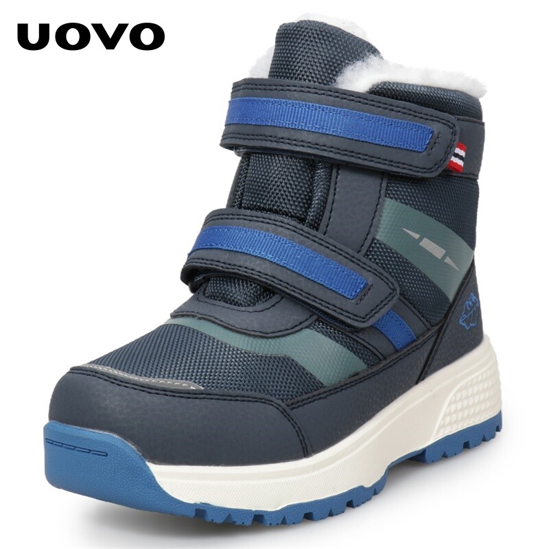 UOVO童鞋2025冬季新款男童加绒保暖棉鞋儿童户外雪地棉靴秋冬,童鞋/婴儿鞋/亲子鞋,棉靴,淘宝优惠券,粉丝福利购,淘宝优惠卷