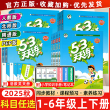 2025秋53天天练上下册一1年级2二3四4三5五6六人教版部编RJ语文数学英语全套练习册小学同步训练一课一练精通北师五三全优试卷