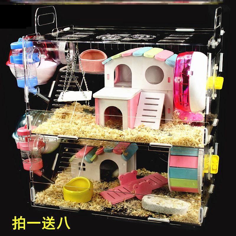 巨猫仓鼠笼子金丝熊超大别墅花枝鼠用品套装齐全47基础笼60双人间在类目 宠物/宠物食品及用品, 仓鼠类及其它小宠, 小宠用品（新）, 笼子中 - 来自Buy2taobao.com提供专业的淘宝代购服务