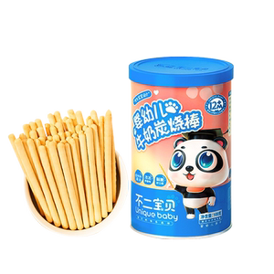 不二宝贝婴幼儿牛奶炭烧棒宝宝零辅食磨牙棒饼干易抓握儿童非油炸