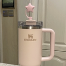 适用于Stanley保温杯配件超可爱吸管套耐热硅胶吸管防尘塞吸管帽