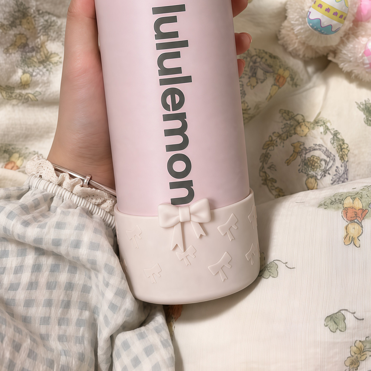 7.5cm硅胶杯套lululemon保温杯保护套710ml杯子套530ml水杯配件