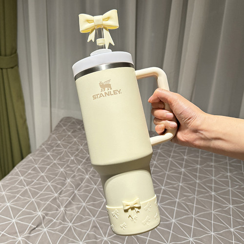适用史丹利保温杯吸管防尘塞stanley水杯配件杯底套保护套吸管帽