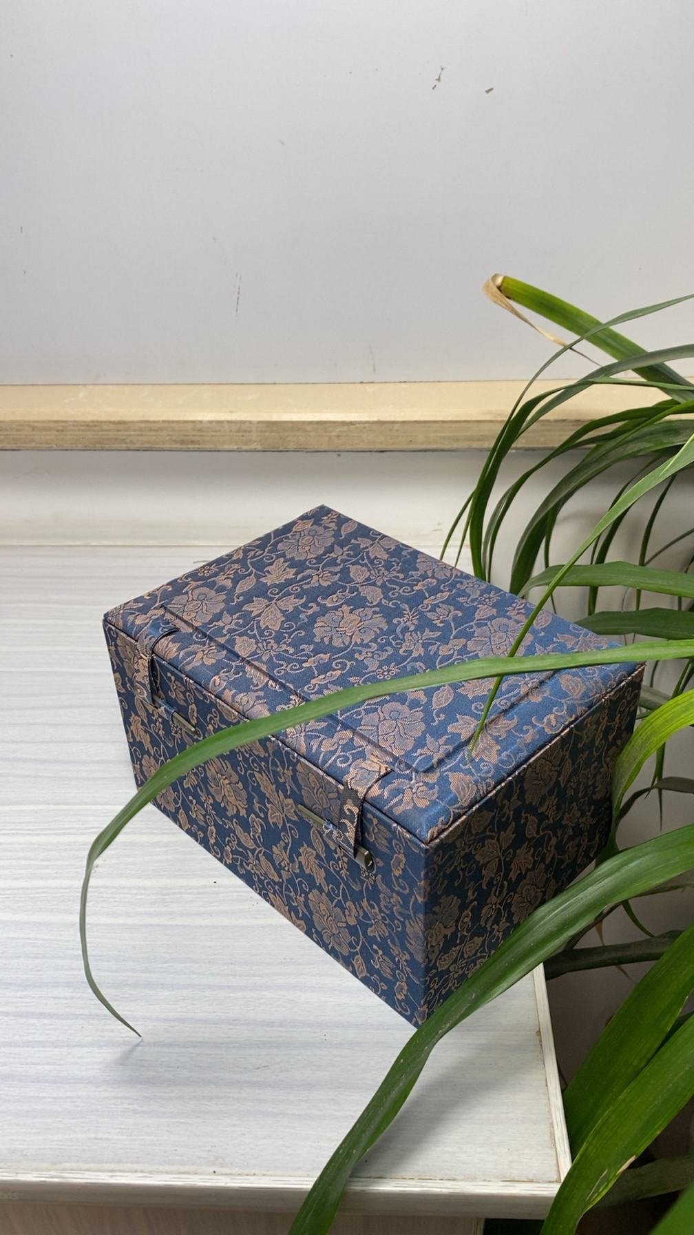 新款花纹锦盒紫砂壶茶杯包装盒古玩瓷器空盒子建盏空盒礼品收纳盒