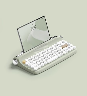 手机ipad平板电脑无线蓝牙键盘有线双模便携 韩国actto安尚充电款