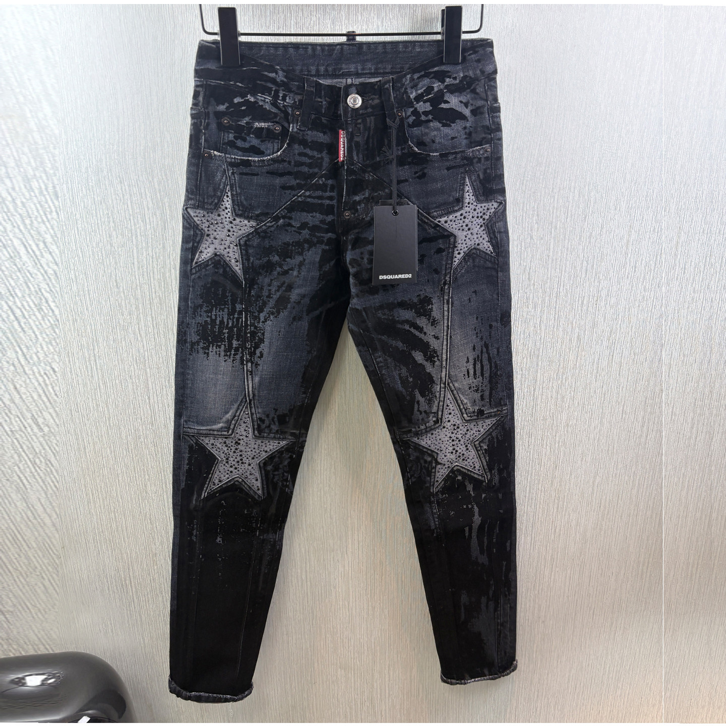 2025DSQ泼墨男士演唱会店港风谢霆锋宽松广州货实拍D2男牛仔裤