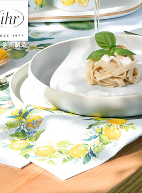 德国ihr进口彩色餐巾纸巾高级家用家宴餐巾野餐餐巾纸食物蔬果
