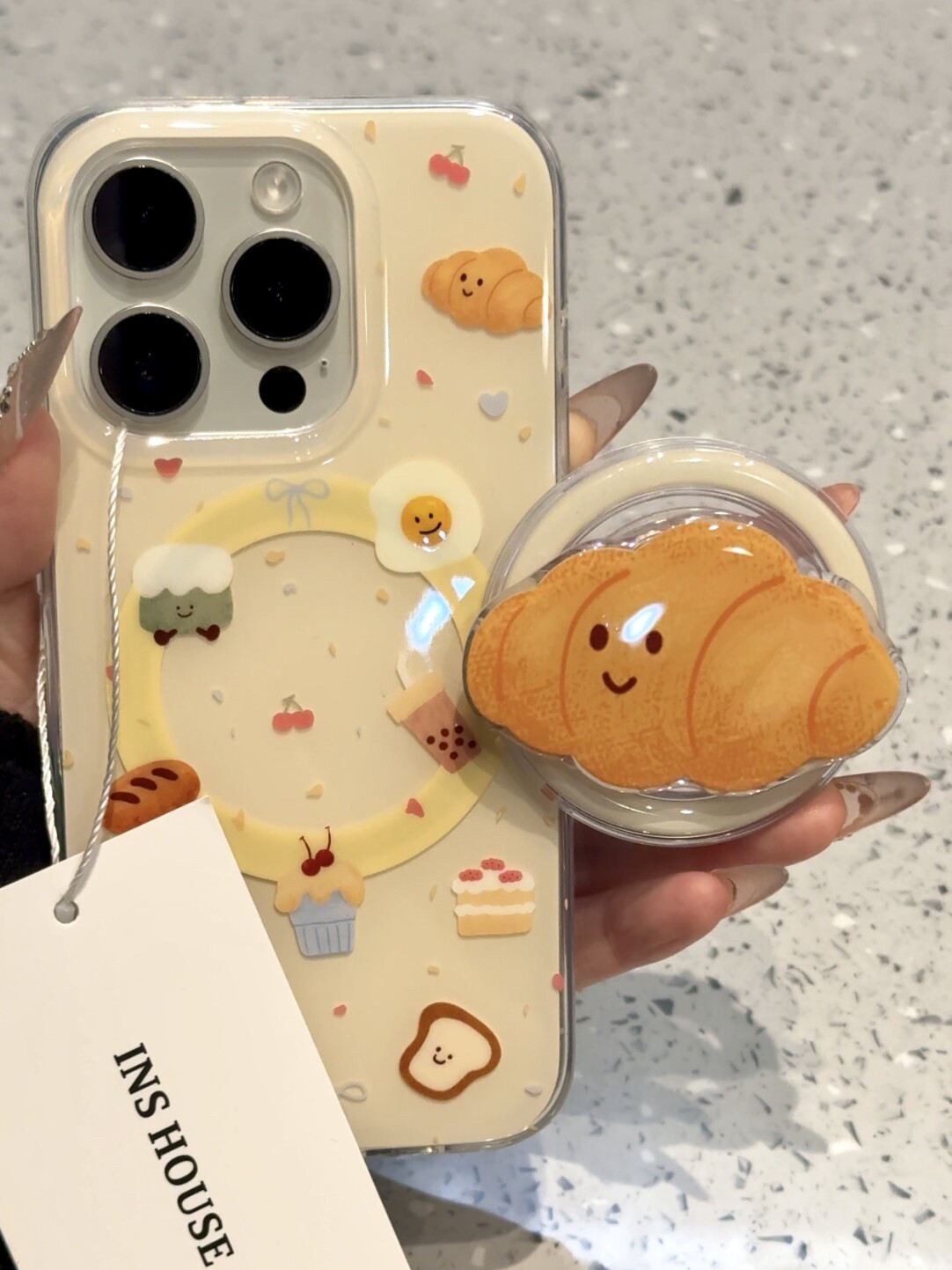 西多士创意美食奶茶蛋糕牛角包适用iphone16promax手机壳苹果15pm磁吸14双层17promax
