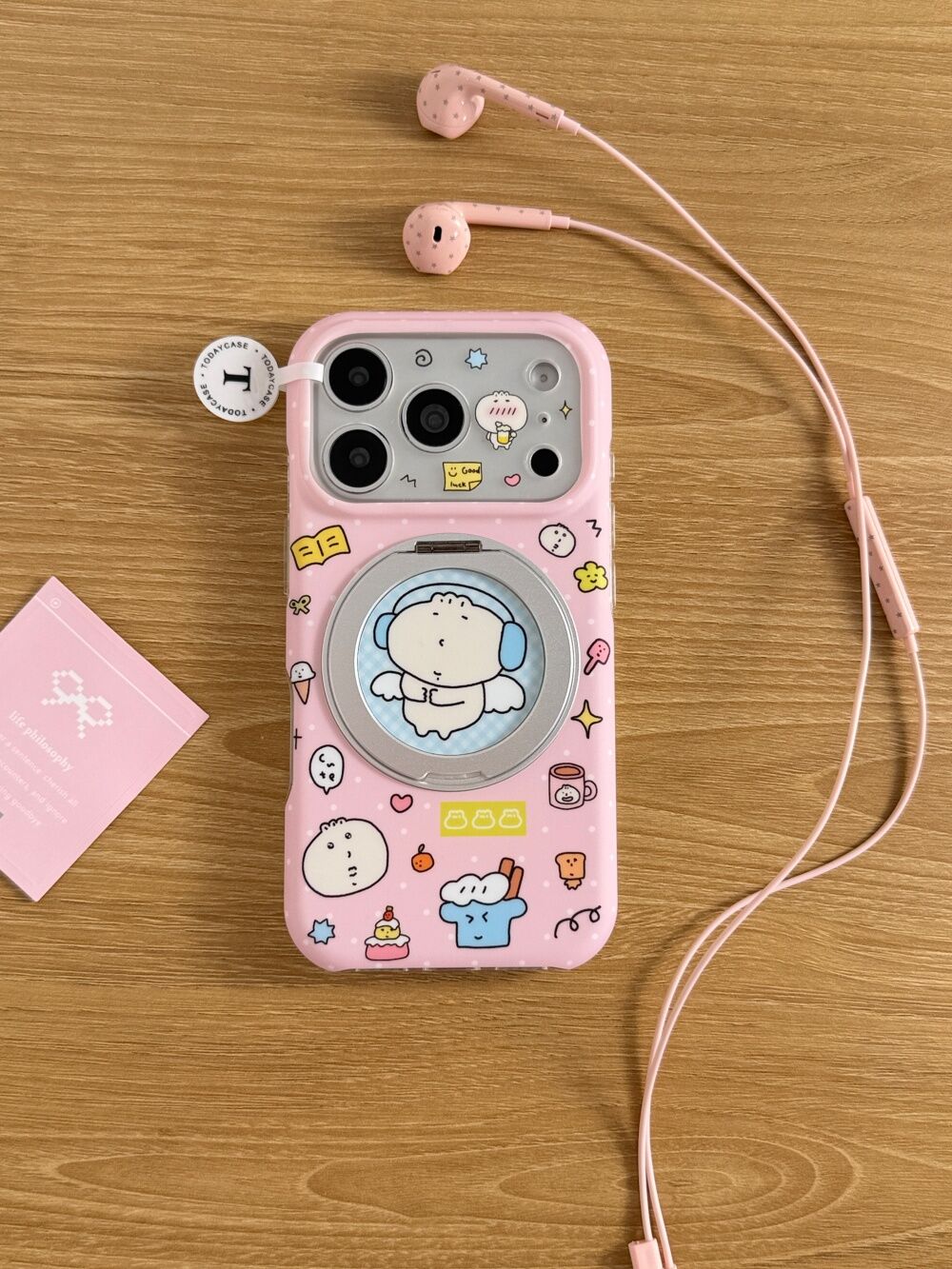 西多士360支点支架耳机包子君适用18pro苹果17可爱iphone16全包15手机壳