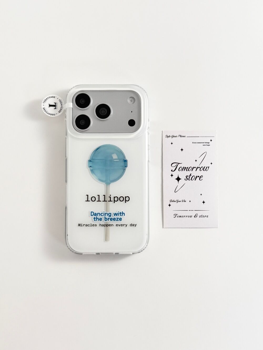 西多士ins小众蓝色棒棒糖适用苹果17promax磨砂iphone16/15双层手机硬壳