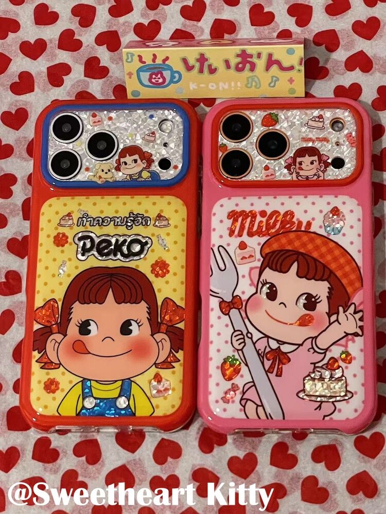 西多士ins古早镭射不二家奶糖妹适用iphone17promax苹果16手机壳15少女