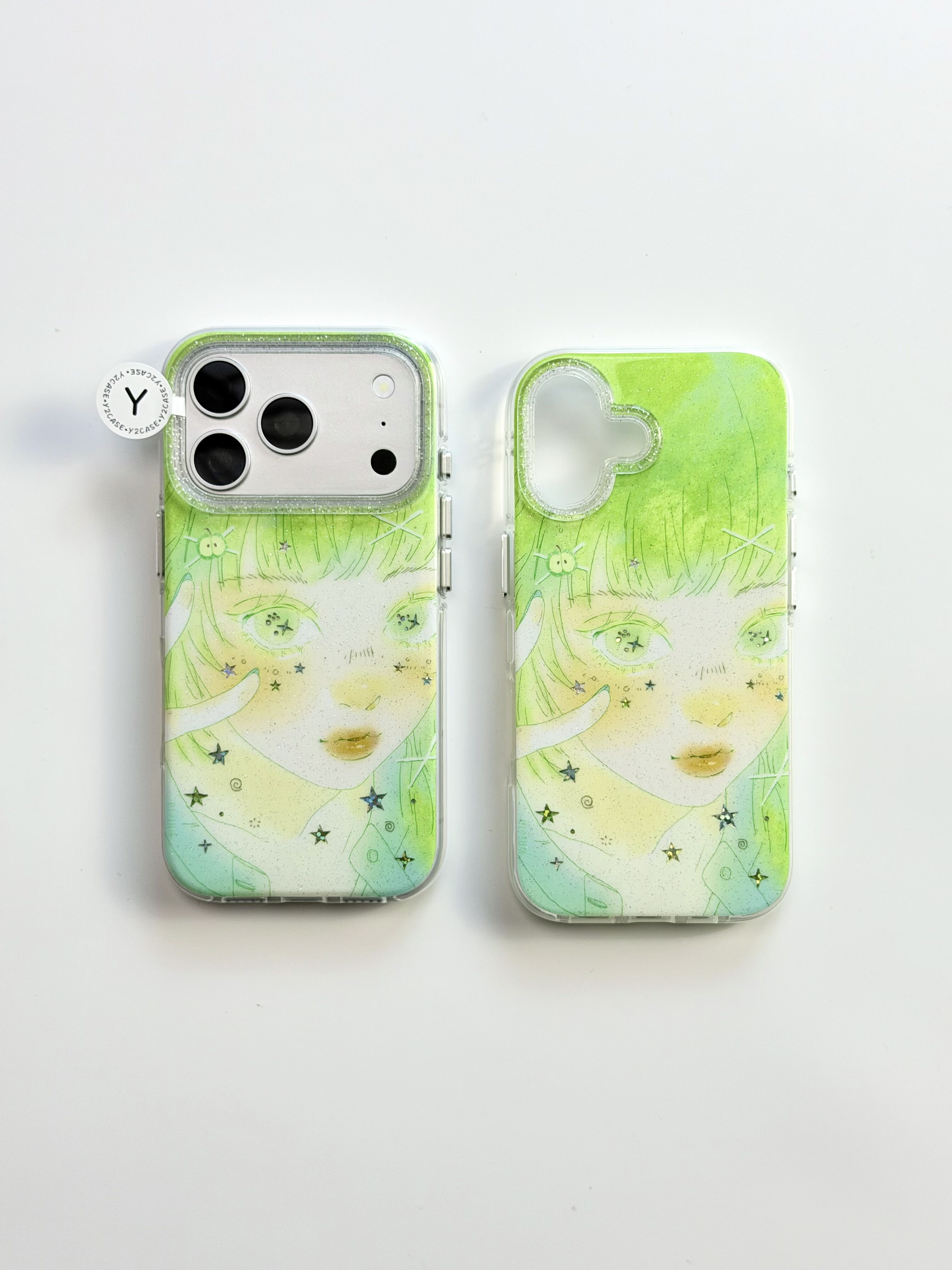 西多士ins风个性森系青柠动漫少女IMD双层手机壳适用iPhone17新款苹果16小清新15日韩