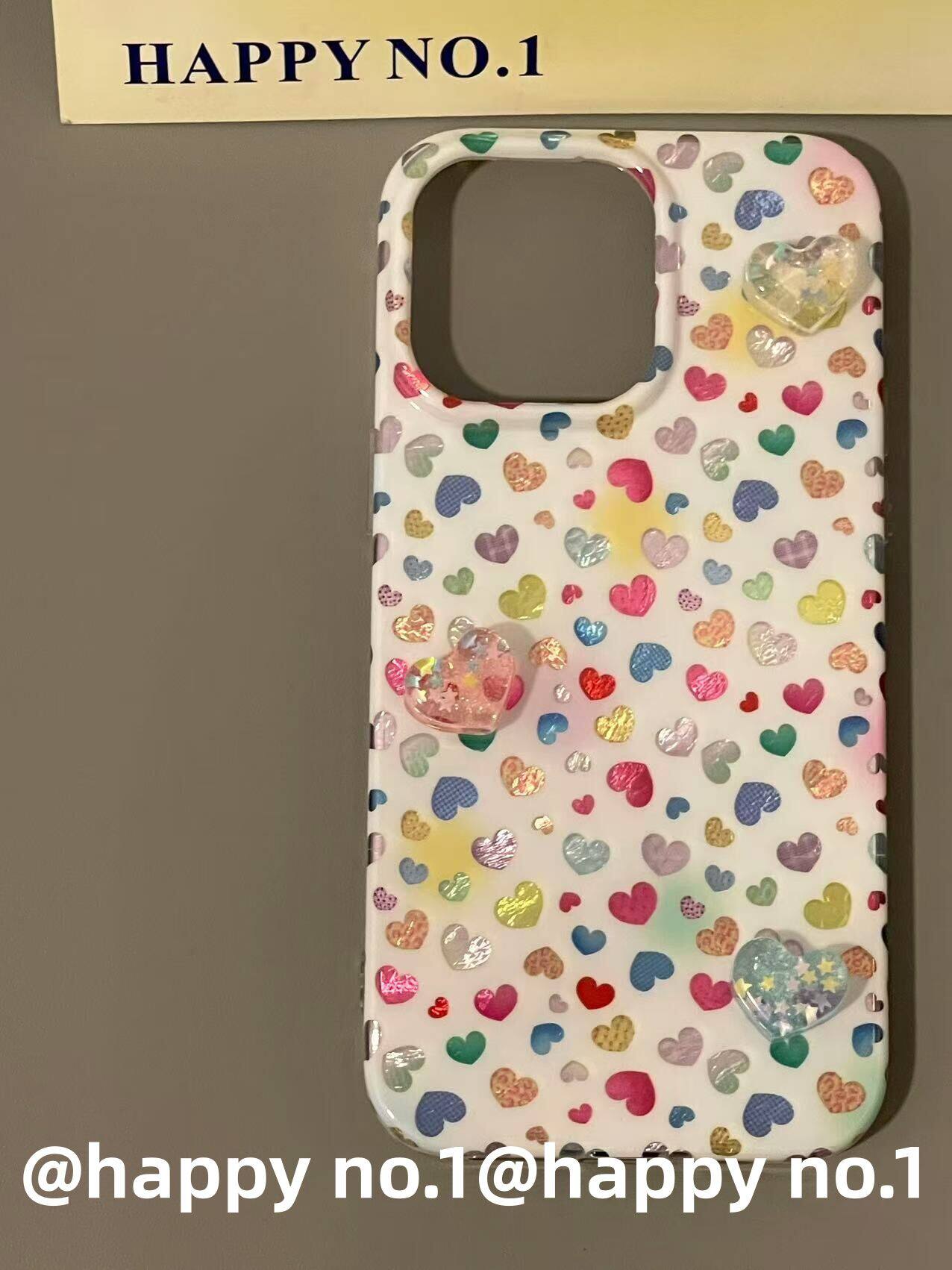 西多士可爱立体彩色爱心少女风适用苹果14iPhone17手机壳防摔16全包防水