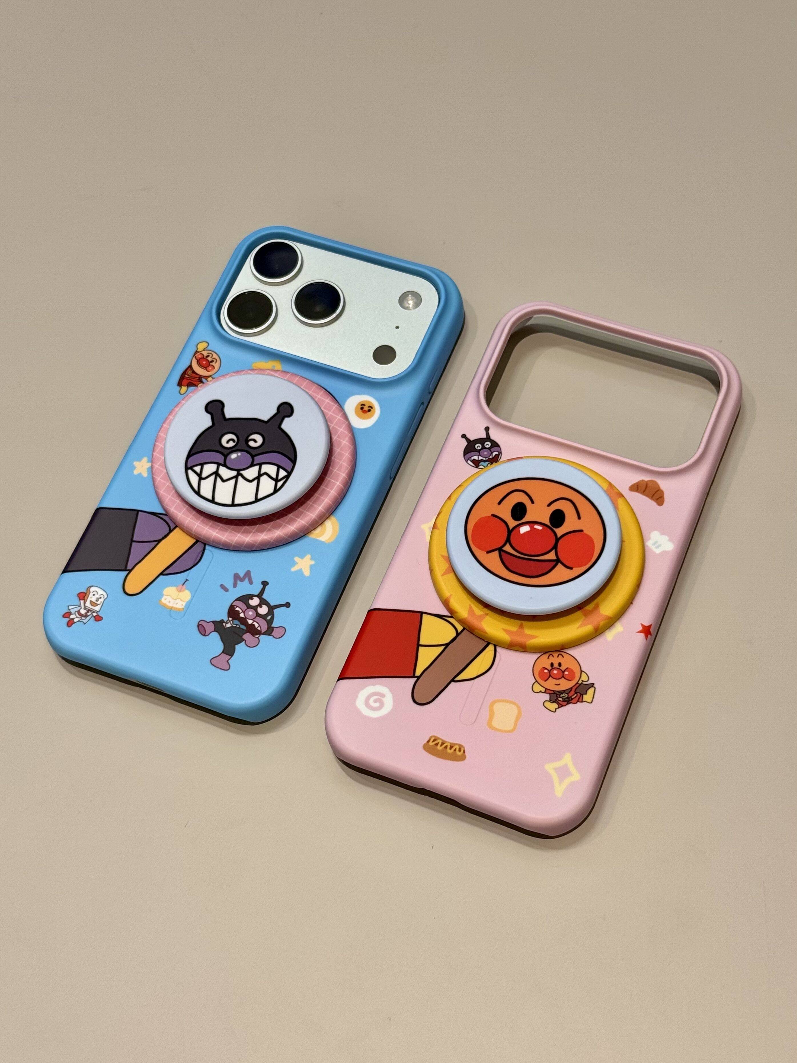 西多士卡通面包超人果酱爷爷笑脸半包适用于iphone17promax苹果15手机壳