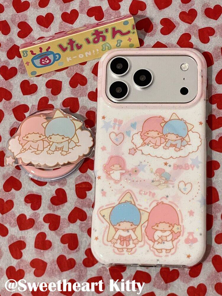 西多士磁吸古早粉色闪粉双子星适用iphone17promax苹果16手机壳15少女