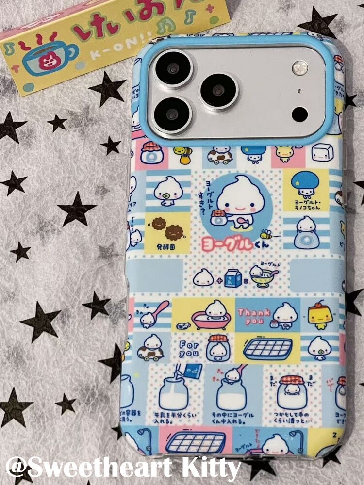 西多士ins古早可爱酸奶君适用iphone17promax苹果16手机壳15少女