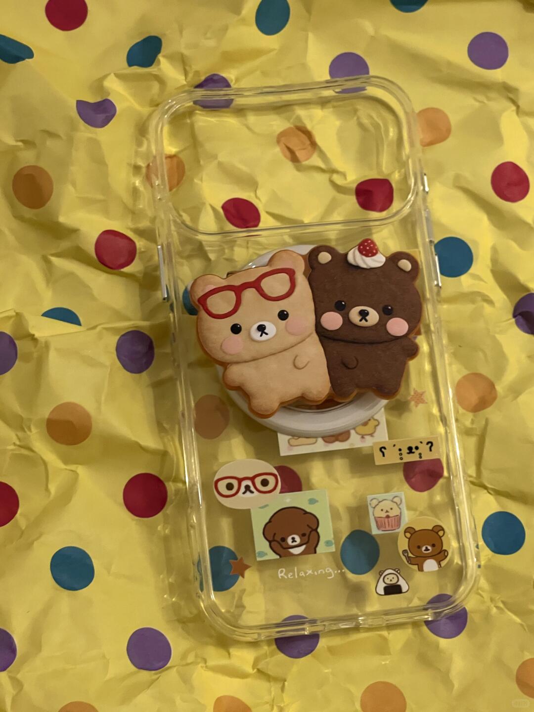 西多士可爱黑白饼干轻松熊磁吸适用苹果iPhone手机壳防摔双层16全包17
