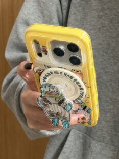 西多士黄底英文背带裤比奇堡居民适用苹果1716promax手机壳iphone151413网红