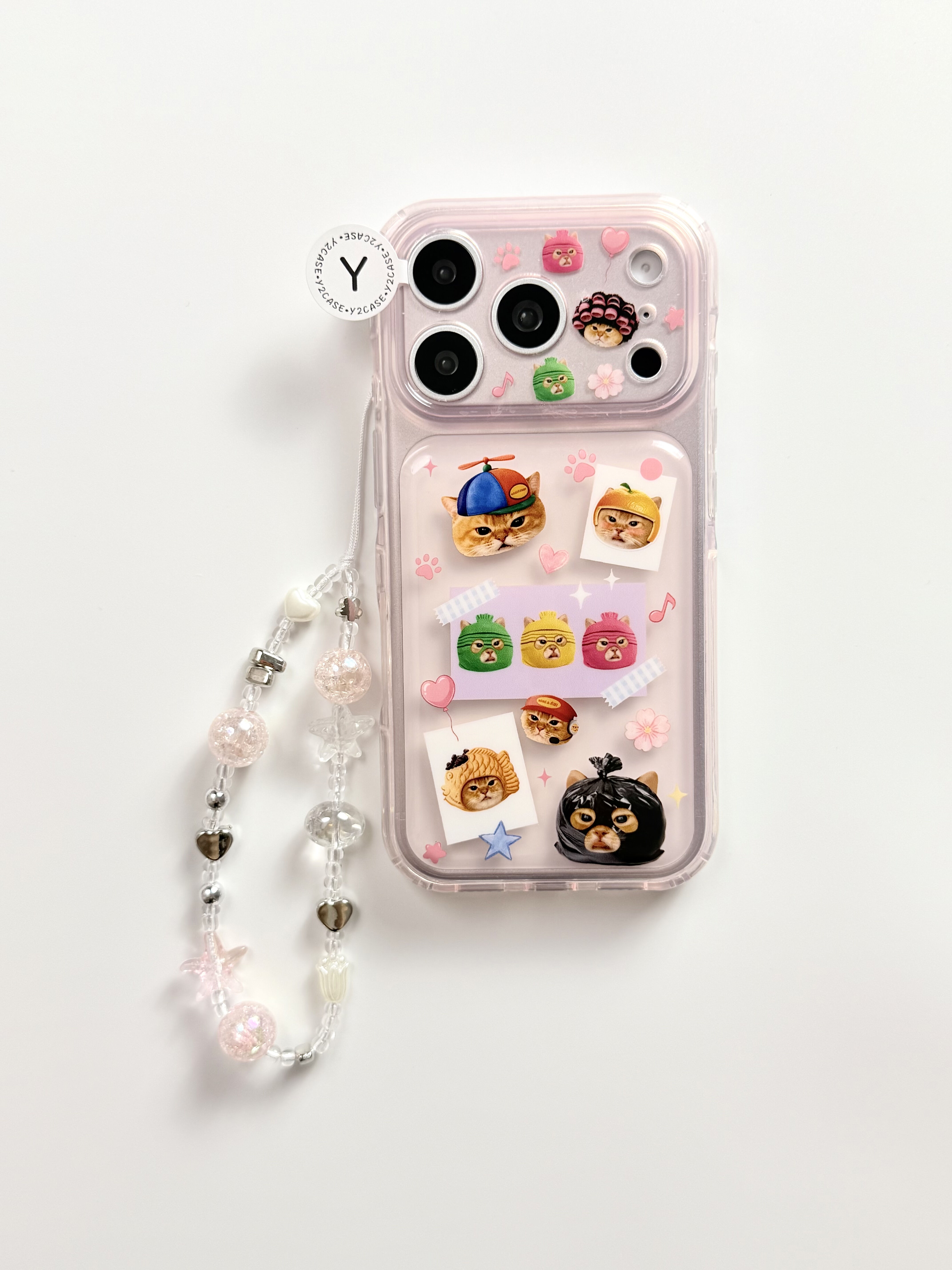 西多士可爱搞怪塑料袋头套小猫IMD双层手机壳适用iPhone17新款苹果16日韩ins15个性创意