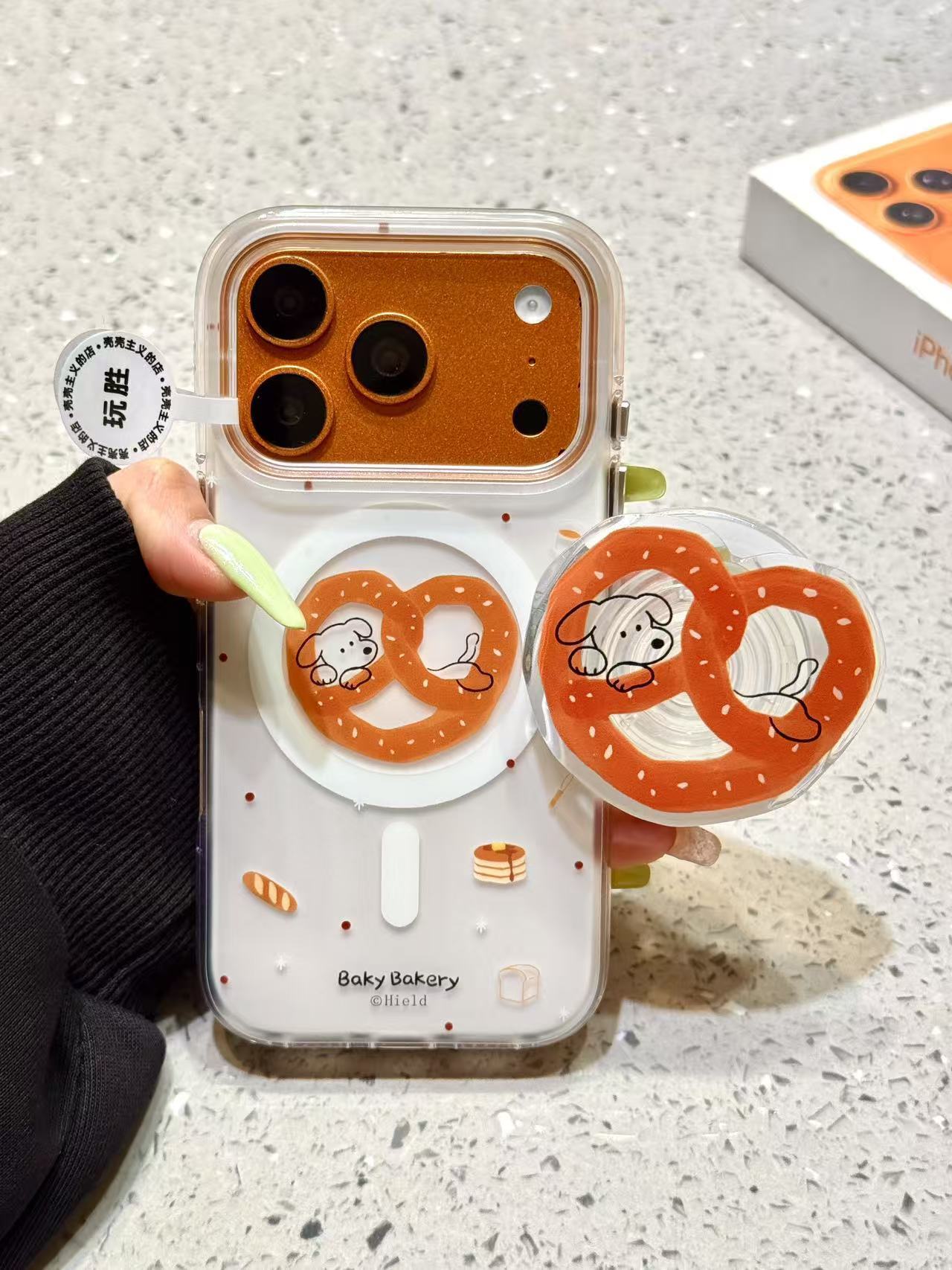 西多士磁吸碱水面包结小狗适用苹果17promax手机壳16iphone15