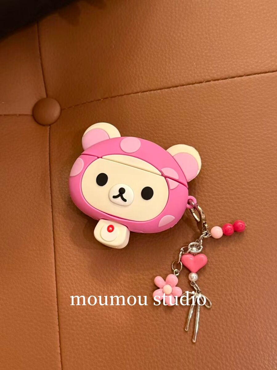 西多士软萌可爱轻松熊硅胶适用苹果airpodspro保护套4代3代防摔1/2
