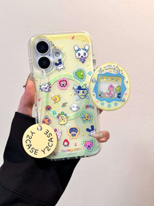 西多士磁吸壳卡通可爱拓麻歌子电池宠物IMD手机壳适用iPhone16promax摇摇乐支架15/14