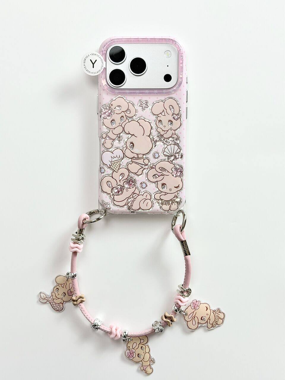 西多士卡通创意可爱艾丝乐美人鱼小兔IMD双层手机壳适用iPhone17新款苹果16日韩ins15个性创意14