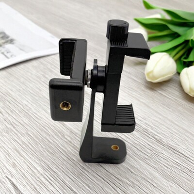 横竖旋转两双面手机夹子双机位两面提词手机夹直播提词支架提词器