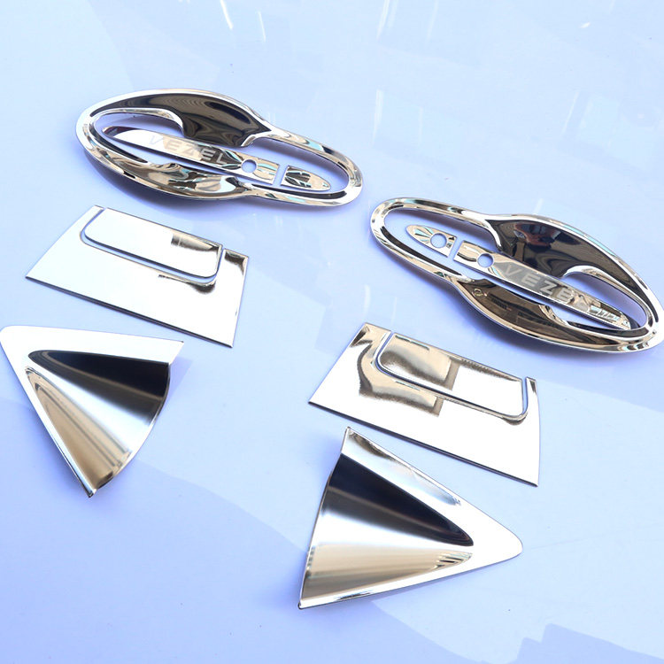 适用15-21新款本田XRV车门拉手贴缤智门把手后门碗改装饰防刮贴膜