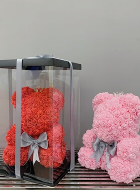 Rose Bear 情人节礼物 圣诞节礼品 38CM玫瑰熊皇冠抱抱熊甜心熊