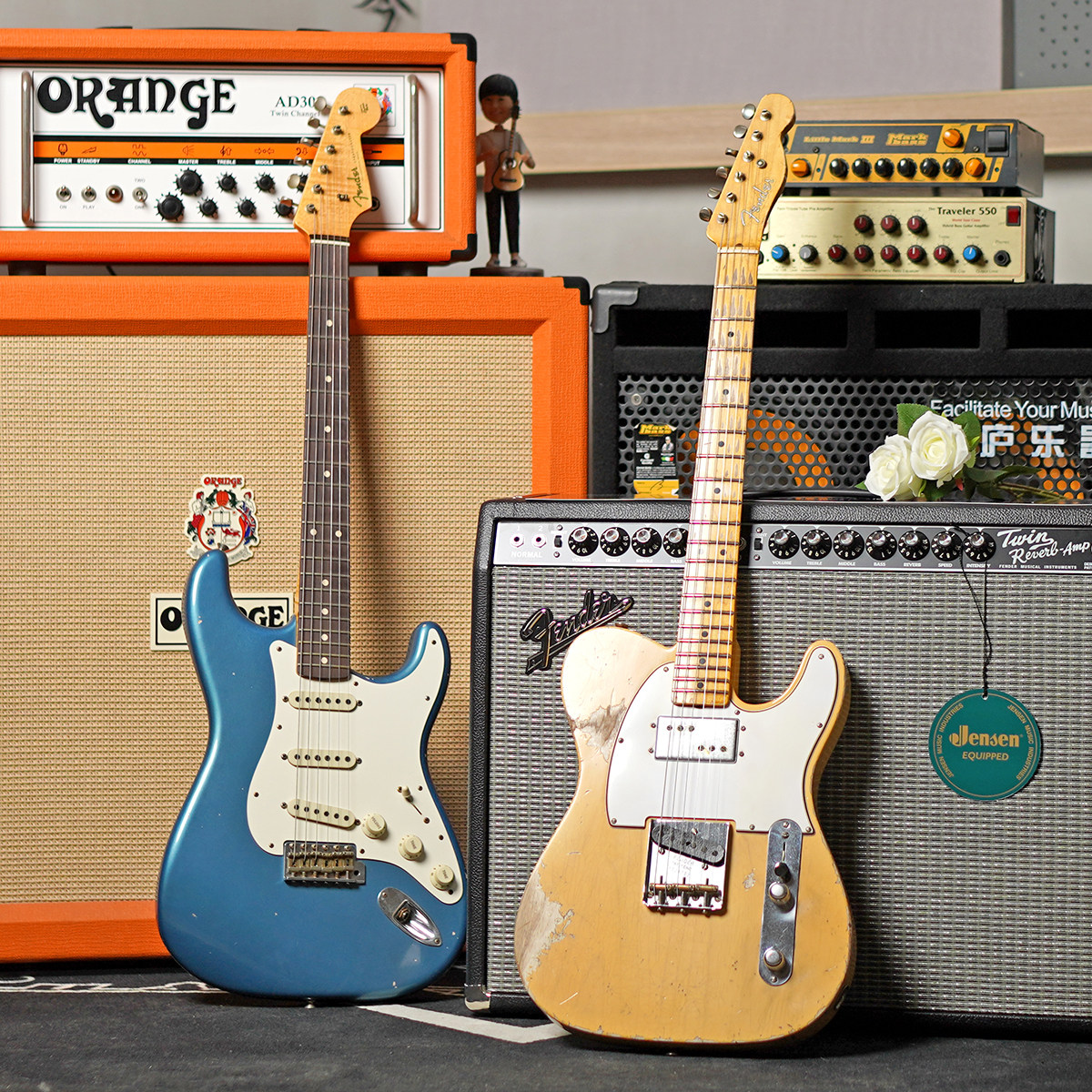 【琴庐乐器】芬达Fender Masterbuild CS/MB做旧美产电吉他现货