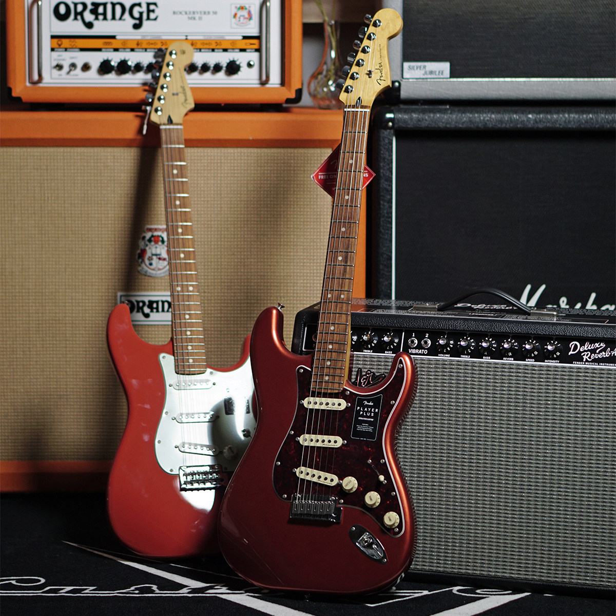 【琴庐乐器】fender芬德player plus玩家豪华系列st墨芬电吉他