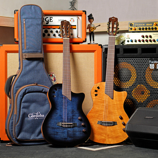 【琴庐乐器】科多巴Cordoba Stage 古典尼龙弦半空心混合电箱吉他