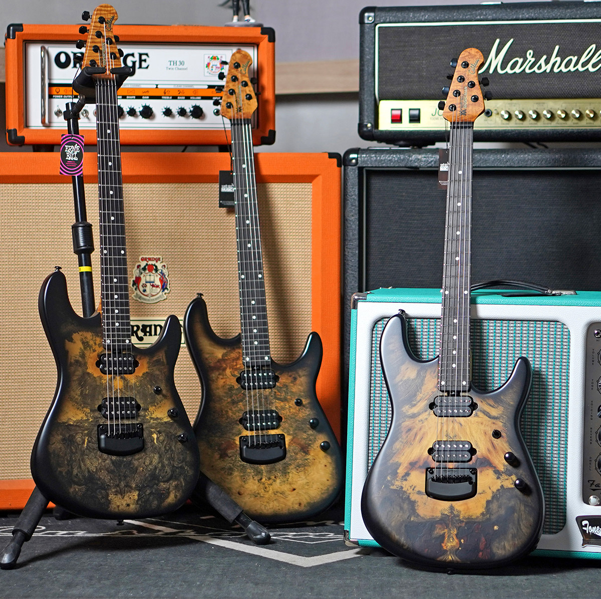 【琴庐乐器】Musicman Jason Richardson JR6 树瘤美产电吉他现货