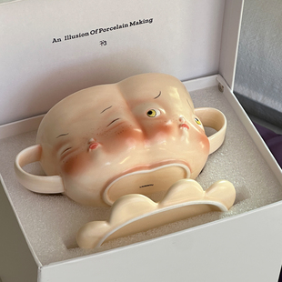 LIUXINYU 景德镇陶瓷早餐杯碗 瑕疵较大