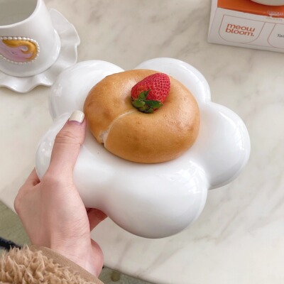 liuxinyu云朵陶瓷小清新圆形云朵