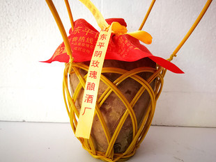 山东平阴玫瑰花露酒 特产 玫瑰酒 白酒53度 于阁老500ML装 包邮