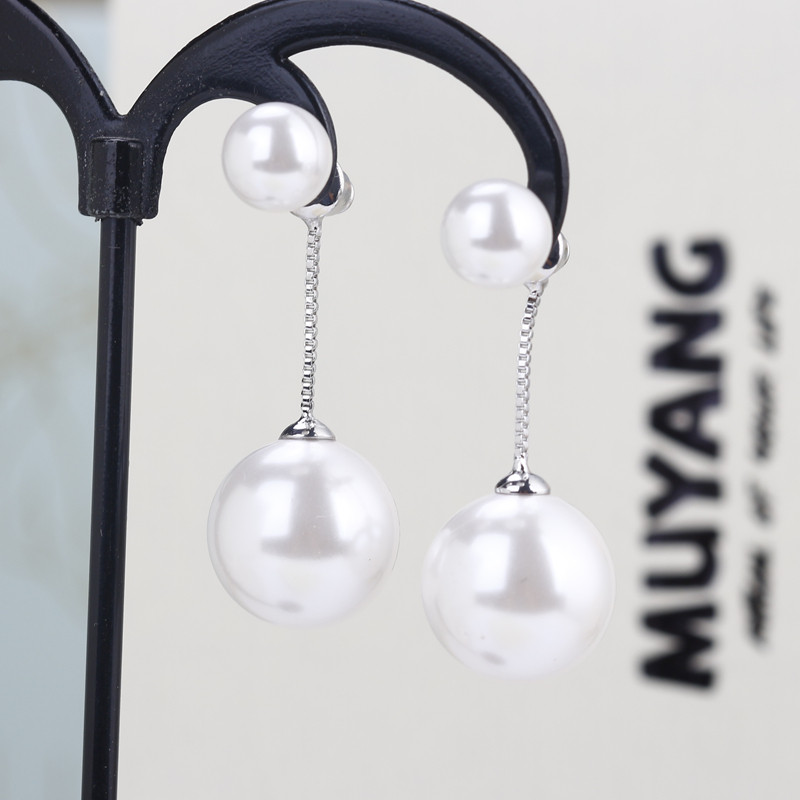 珠光宝气经典百搭珍珠耳坠高级款