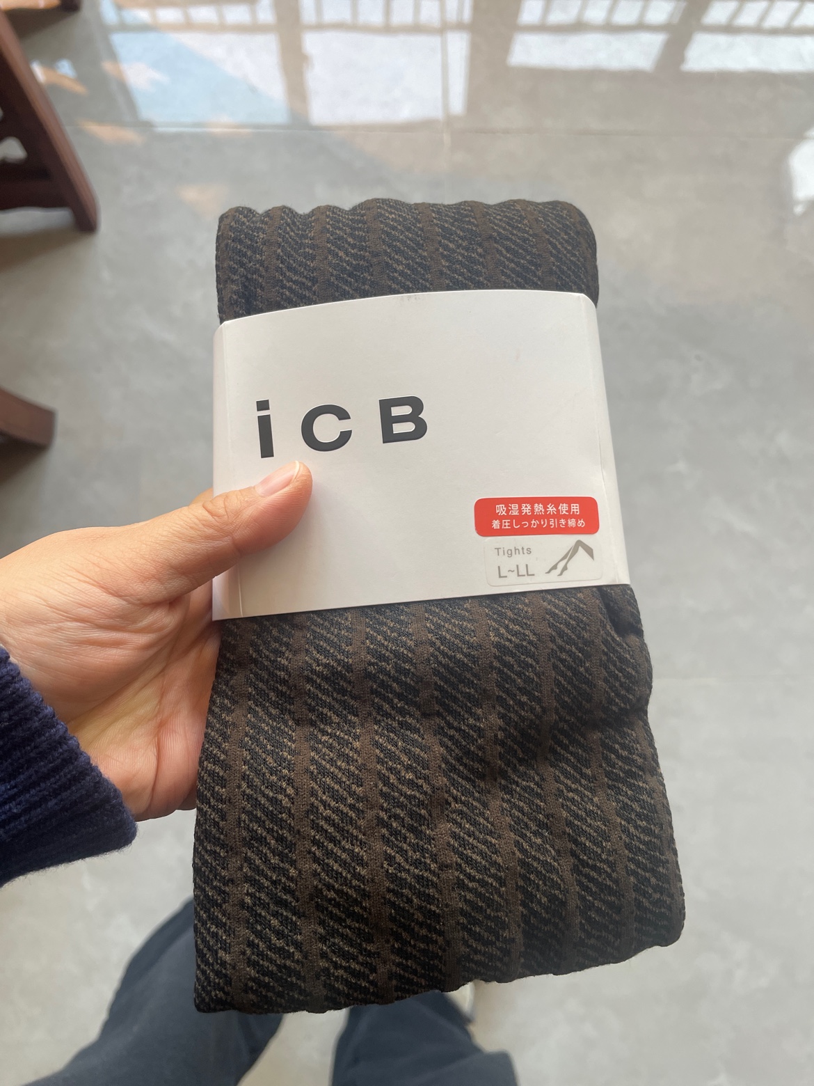 icb双层保暖瘦腿日本制打底袜