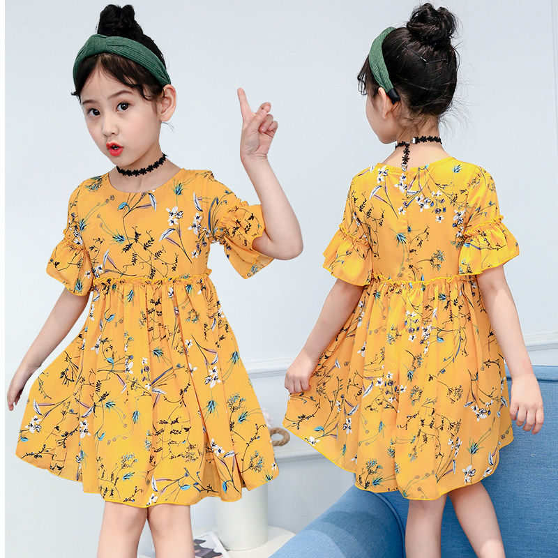 女童雪纺裙夏季女孩连衣裙碎花学生公主裙洋气宝宝吊带裙儿童长裙,童装/婴儿装/亲子装,连衣裙,淘宝优惠券,粉丝福利购,淘宝优惠卷