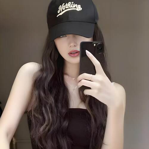 帽子假发一体仿真时尚假发女长发