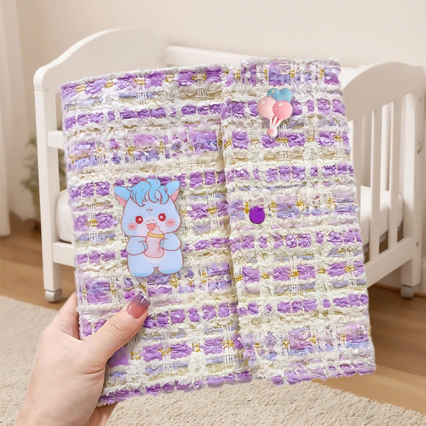 马宝宝孕妇产检收纳册可爱a4a5页孕检报告单资料包孕妈软布档案册